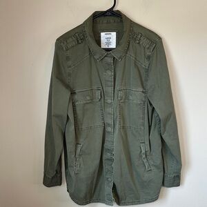 Women’s Sonoma Military-Style Olive Jacket - Large P2P 23”